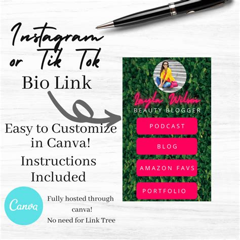 Ready To Customize Biolinks Instagrambio Page Template Templates Instagram Bio Website