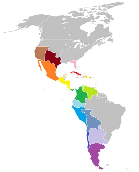 Mapa De Hispanoamerica Imagui