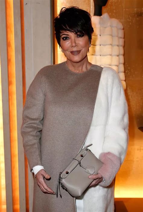 Kris Jenner Dresses Her Age In Fluffy Tunic For Fendi Show In Paris