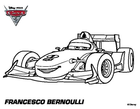 Cars 2 Francesco Bernoulli Coloring Pages Coloring Pages