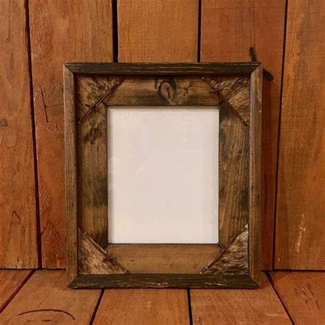 8x10 Western Picture Frame Rustic Picture Frame Western Etsy