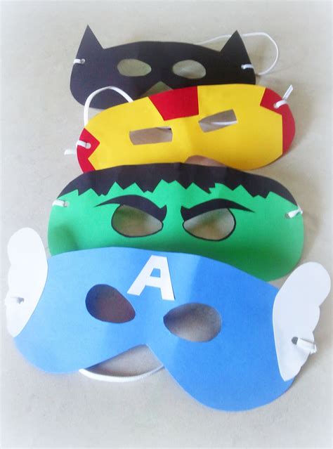 Easy Superheroes Masks Diy Craft Projects Diy Crafts Birthday Parties