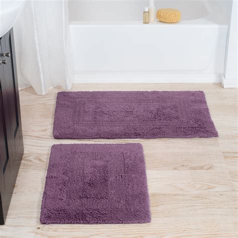 They are used to make the bathroom more comfortable as well as more 'homey'. Somerset Home 100% Cotton 2 Piece Reversible Bath Rug Set - Mauve - Walmart.com - Walmart.com