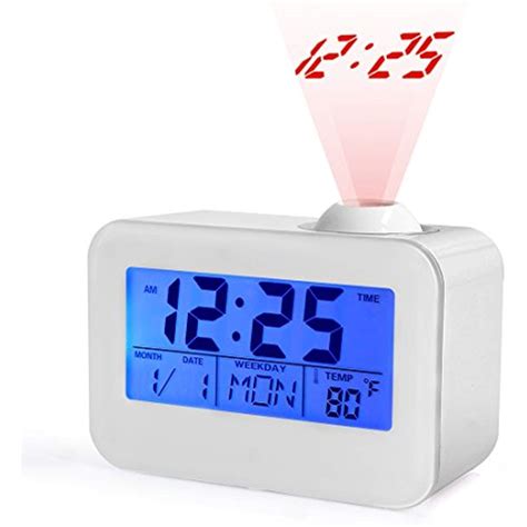 It can be powered on with two aa batteries (3v) or with an usb cable from your. USCVIS Projection Clock, LED Digital Alarm Clock Ceiling ...