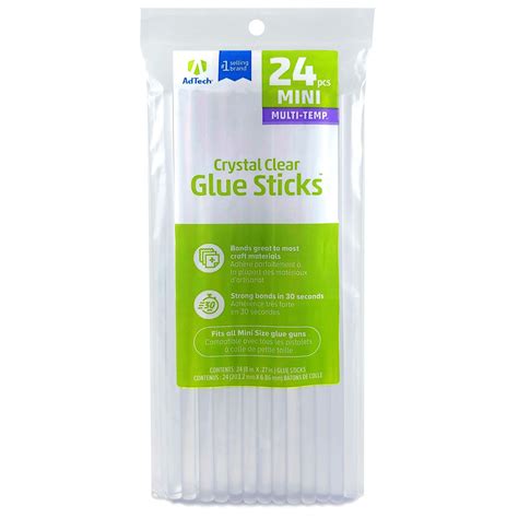 Adtech Crystal Clear Glue Sticks W220 3824 Mini Size Crystal Clear
