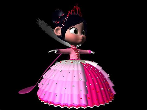 Princess Vanellope Von Schweetz Free 3d Model Rigged Cgtrader