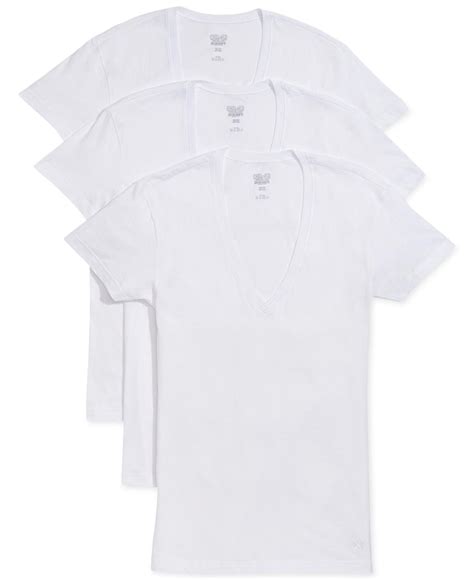 2xist Cotton Men S Slim Fit Deep V Neck Undershirt In White For Men Lyst