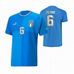 Davide Calabria 2022-23 Home Authentic Italy Jersey Blue