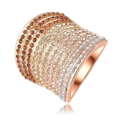 Ithil Gold Color Crystal Anel Ring Rings For Women Jewelry Aneis Mujer Bijoux Femme Wedding