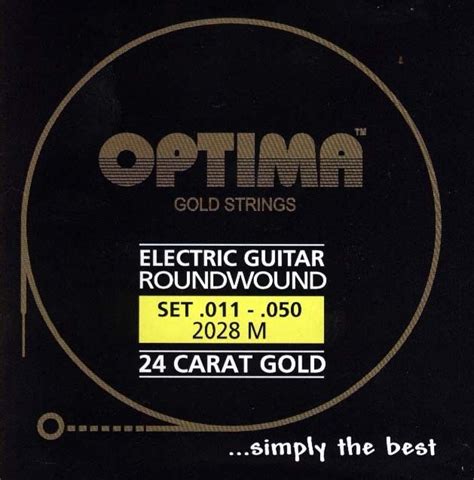 Optima Gold Strings 008 038 Super Light 2028 Sl Electric Guitar