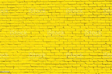 Yellow Brick Wall For Background Or Texture Stock Photo Download