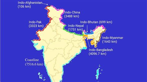 10 Countries Bordering India For Upsc Rpsc Hppsc Mppsc Youtube