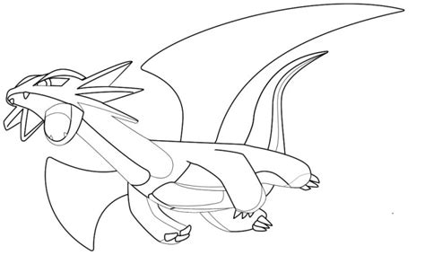 Pokemon Salamence Coloring Page Free Printable Coloring Pages On