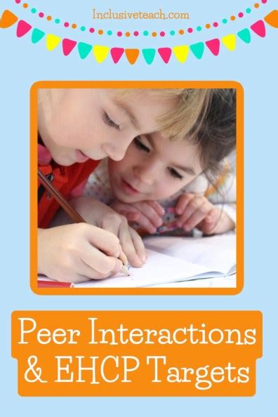 Peer Interactions Social Skills And Play Ehcp Targets