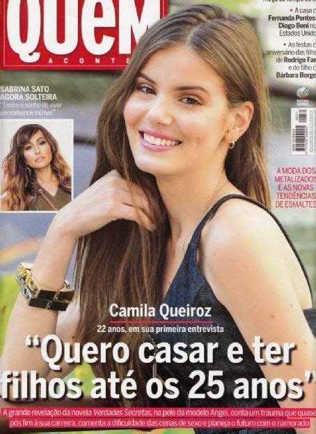 camila queiroz quem magazine 20 june 2015 cover photo brazil