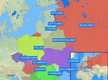 StepMap - Osteuropa Länder - Landkarte für Welt