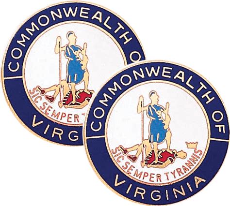 Commonwealth Of Virginia State Seal Lapel Pins