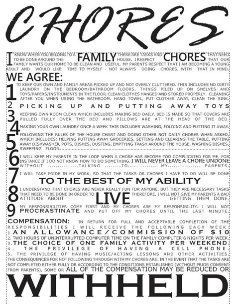 Would You Give This Chores Contract To Your Kids Mamáslatinas