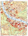 Mapa turístico del centro de la ciudad de Salzburgo | Salzburgo ...