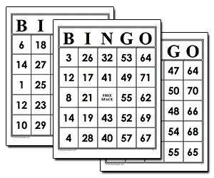 Bingo cards require a minimum of 25 words. Make your own Bingo Sheets - Greeting Card Examples and ...