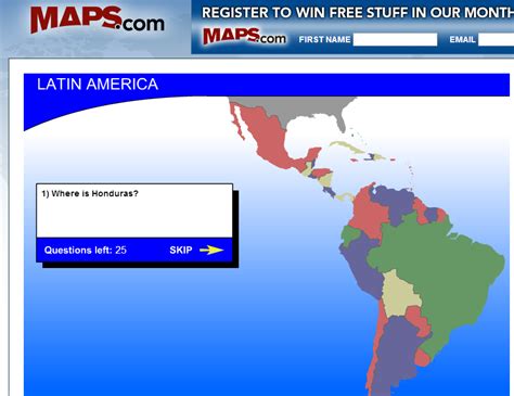 Latin America Quiz Game Latin America Map Map Games