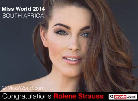 Miss World 2014 Is South Africa Congratulations Rolene Strauss