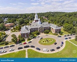 Newton City Hall Aerial View, Massachusetts, USA Stock Photo - Image of ...