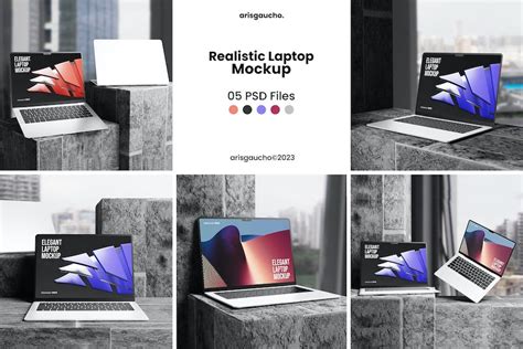 Realistic Laptop Mockup Plantillas De Gráficos Envato Elements