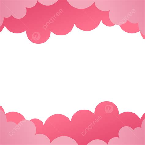 Modern Pink Cloud Frame Pink Cloud Clouds Png And Vector With