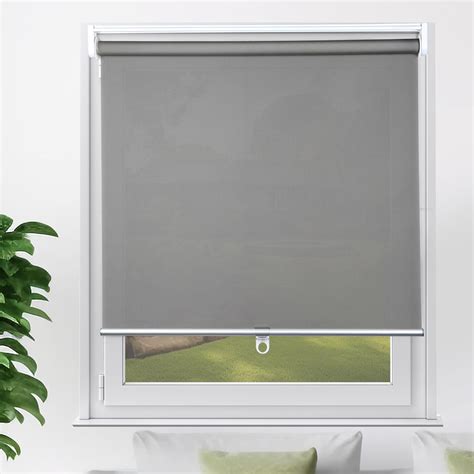 Ycuhen Cordless Roller Shades Blackout Pull Down Window