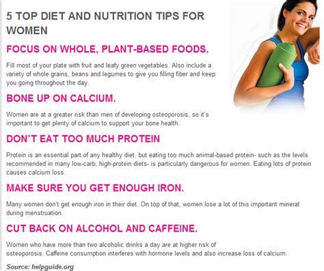 Top 5 Diet And Nutrition Tips For Womens Health Positivemed