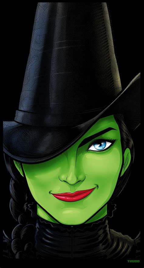 Wicked Elphaba By Thuddleston On Deviantart Witch Painting Wicked
