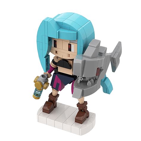 Goldmoc Jinx Action Figure Role From League Of Legends Lol Video Game