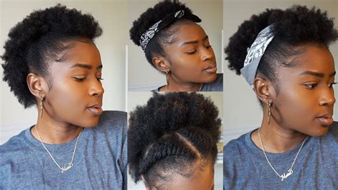 Easy Back To School Hairstyles On Short 4c Natural Hair No Gel
