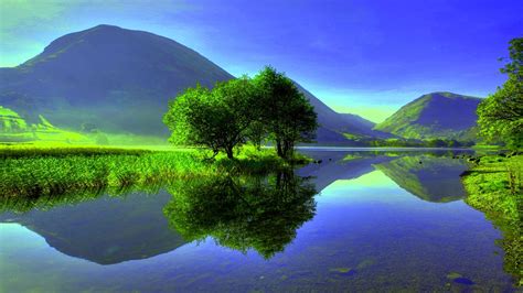 Calm Lake Beautiful Nature Reflection Pictures Scenic Landscape