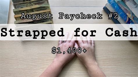 August Paycheck 2 Cash Stuffing Bills Cash Envelopes Sinking Funds Savings Challenges