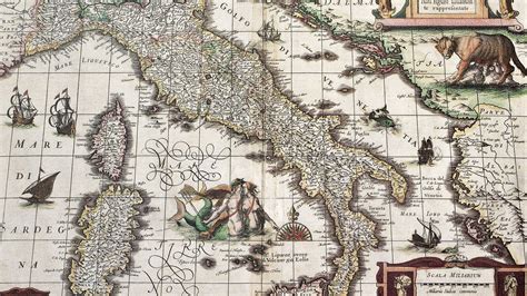 Mapa De Italia Del Siglo Xvii
