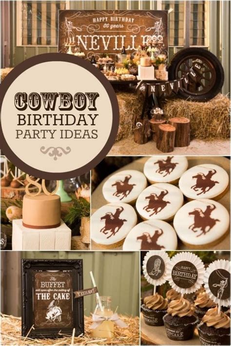 Country And Western Cowboy Themed 80th Birthday Party Spaceships And