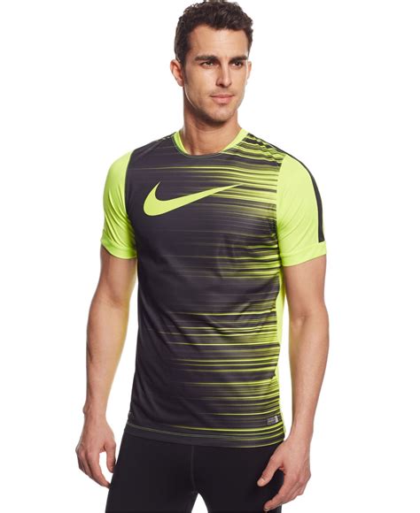 Nike training shirt mens small gray dri fit cotton legend long sleeve gym teetop rated seller. Nike Dri-fit Gpx Flash T-shirt in Yellow for Men | Lyst