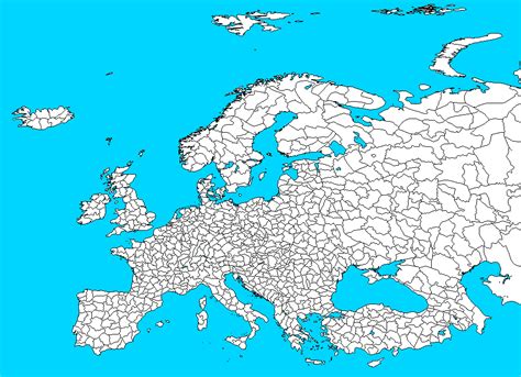 Blank Map Of Europe With Provinces