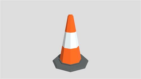 Traffic Cone Low Poly Download Free 3d Model By Samcurtiswright