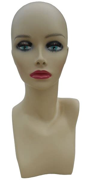 Plastic Mannequin Head Female Display Head Ladiesdisplay Bust