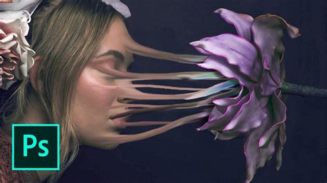 Flower Melting Face Artwork Photoshop Manipulation Episode 45 Lazy