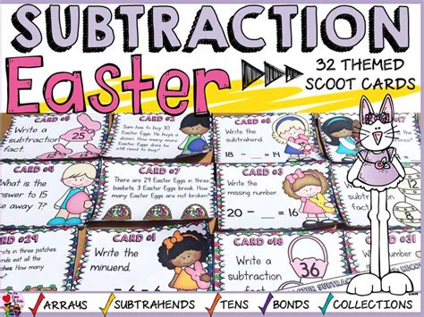Easter Subtraction Scoot Teaching Resources