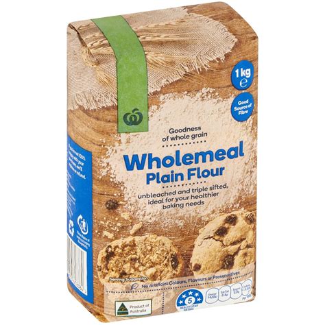 Calories In Woolworths Wholemeal Plain Flour Calcount