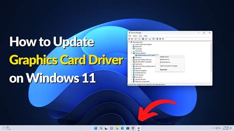 How To Update Graphics Card Driver On Windows 11 Youtube