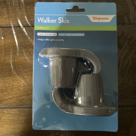 Walgreens Walker Skis 1 Pair Tool Free Assembly 1 1/8" Diameter - New