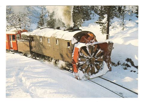 Judys Postcards Plus Snow Train Europe Xrotd 9213 Operational Snow
