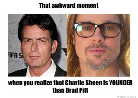 That Awkward Moment Charlie Sheen Know Your Meme