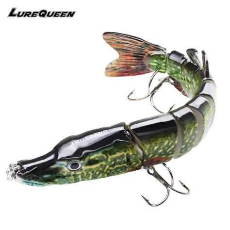 15cm 27g Professional Crocodile Fishing Lures 9 Segments Lifelike Pike